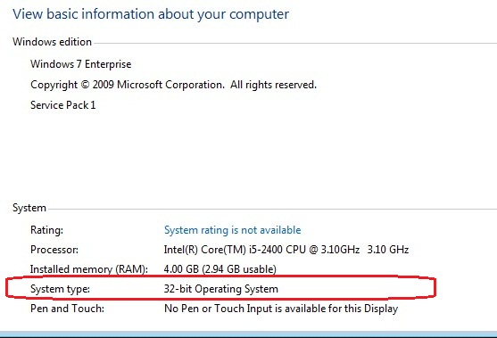 My Computer System Information