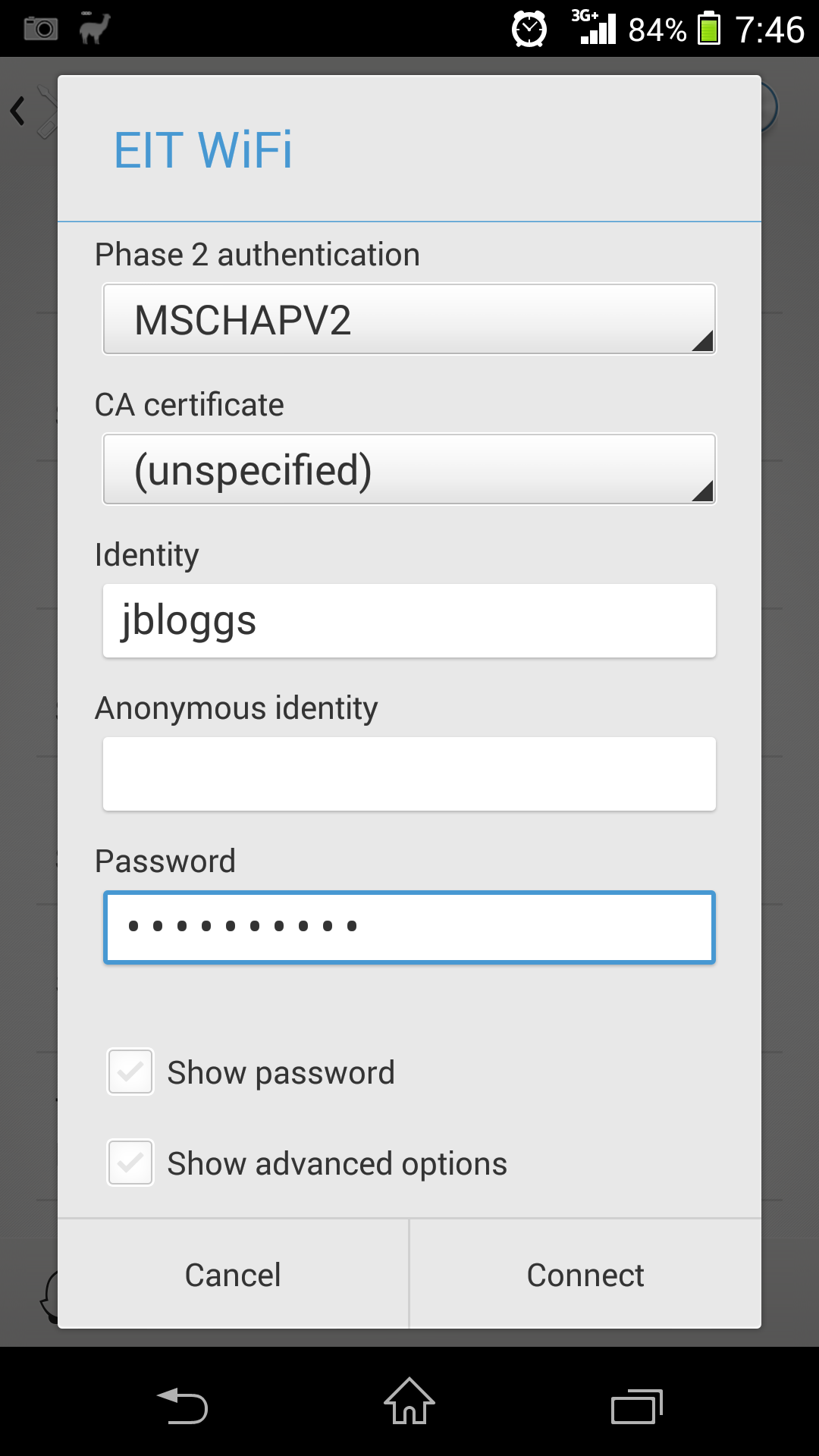 Android wireless authentication