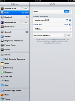 iOS wireless connections