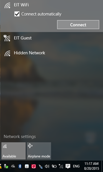 Windows 10 wireless connection